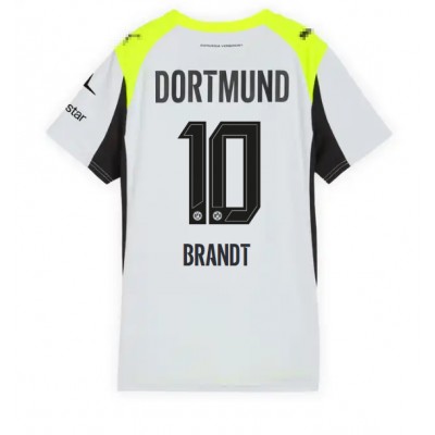 Fotballdrakt Dame Borussia Dortmund Julian Brandt #10 Bortedrakt 2025-26 Kortermet Fotballdrakt Dame Borussia Dortmund Julian Brandt #10 Bortedrakt 2025-26 Kortermet